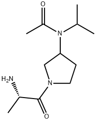 N-[1-((S)-2-AMino-propionyl)-pyrrolidin-3-yl]-N-isopropyl-acetaMide Struktur