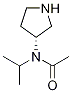 N-Isopropyl-N-(R)-pyrrolidin-3-yl-acetaMide Struktur