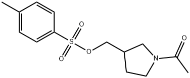 Toluene-4-sulfonic acid 1-acetyl-pyrrolidin-3-ylMethyl ester Struktur