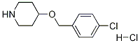 4-[(4-Chlorobenzyl)oxy]piperidine hydrochloride Struktur