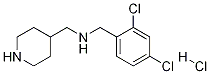 (2,4-Dichloro-benzyl)-piperidin-4-ylmethyl-amine hydrochloride Struktur