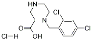 1-(2,4-Dichloro-benzyl)-piperazine-2-carboxylic acid hydrochloride Struktur