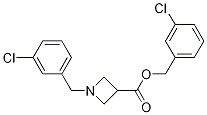 1-(3-Chloro-benzyl)-azetidine-3-carboxylic acid 3-chloro-benzyl ester Struktur