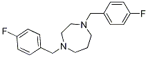 1,4-Bis-(4-fluoro-benzyl)-[1,4]diazepane Struktur