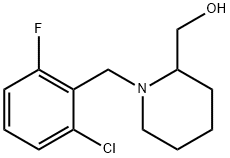 [1-(2-Chloro-6-fluoro-benzyl)-piperidin-2-yl]-methanol Struktur