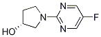 (R)-1-(5-Fluoro-pyrimidin-2-yl)-pyrrolidin-3-ol Struktur