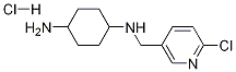 N-(6-Chloro-pyridin-3-ylmethyl)-cyclohexane-1,4-diamine hydrochloride Struktur