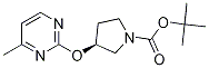 (S)-3-(4-Methyl-pyrimidin-2-yloxy)-pyrrolidine-1-carboxylic acid tert-butyl ester Struktur