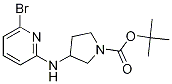 3-(6-Bromo-pyridin-2-ylamino)-pyrrolidine-1-carboxylic acid tert-butylester Struktur