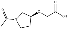 ((S)-1-Acetyl-pyrrolidin-3-yloxy)-acetic acid Struktur