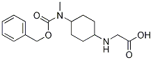 (1R,4R)-[4-(Benzyloxycarbonyl-Methyl-aMino)-cyclohexylaMino]-acetic acid Struktur