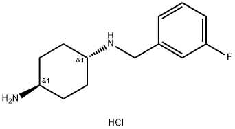 (1R,4R)-N-(3-Fluoro-benzyl)-cyclohexane-1,4-diaMine hydrochloride Struktur