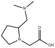 (2-DiMethylaMinoMethyl-pyrrolidin-1-yl)-acetic acid Struktur