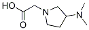 (3-DiMethylaMino-pyrrolidin-1-yl)-acetic acid Struktur