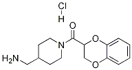 (4-AMinoMethyl-piperidin-1-yl)-(2,3-dihydro-benzo[1,4]dioxin-2-yl)-Methanone hydrochloride Struktur