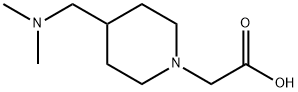 (4-DiMethylaMinoMethyl-piperidin-1-yl)-acetic acid Struktur