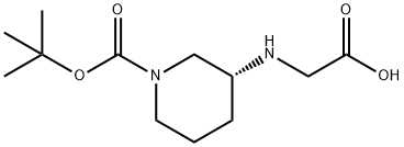 (R)-3-(CarboxyMethyl-aMino)-piperidine-1-carboxylic acid tert-butyl ester Struktur