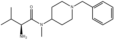 (S)-2-AMino-N-(1-benzyl-piperidin-4-yl)-3,N-diMethyl-butyraMide Struktur