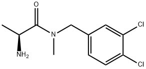 (S)-2-AMino-N-(3,4-dichloro-benzyl)-N-Methyl-propionaMide Struktur