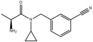 (S)-2-AMino-N-(3-cyano-benzyl)-N-cyclopropyl-propionaMide Struktur