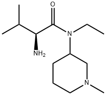 (S)-2-AMino-N-ethyl-3-Methyl-N-(1-Methyl-piperidin-3-yl)-butyraMide Struktur