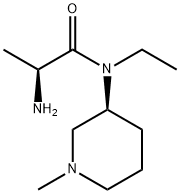 (S)-2-AMino-N-ethyl-N-((S)-1-Methyl-piperidin-3-yl)-propionaMide Struktur