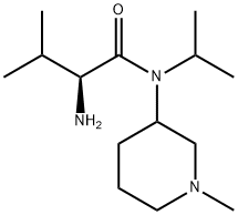 (S)-2-AMino-N-isopropyl-3-Methyl-N-(1-Methyl-piperidin-3-yl)-butyraMide Struktur