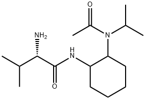 (S)-N-[2-(Acetyl-isopropyl-aMino)-cyclohexyl]-2-aMino-3-Methyl-butyraMide Struktur