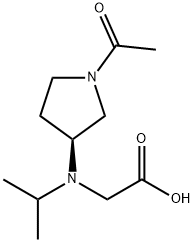 [((S)-1-Acetyl-pyrrolidin-3-yl)-isopropyl-aMino]-acetic acid Struktur