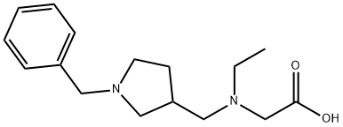 [(1-Benzyl-pyrrolidin-3-ylMethyl)-ethyl-aMino]-acetic acid Struktur