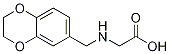 [(2,3-Dihydro-benzo[1,4]dioxin-6-ylMethyl)-aMino]-acetic acid Struktur