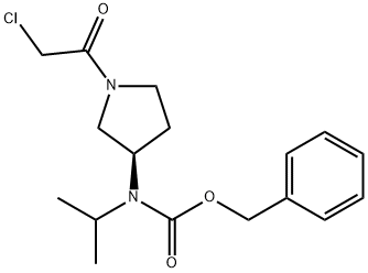 [(R)-1-(2-Chloro-acetyl)-pyrrolidin-3-yl]-isopropyl-carbaMic acid benzyl ester Struktur