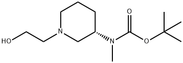 [(S)-1-(2-Hydroxy-ethyl)-piperidin-3-yl]-Methyl-carbaMic acid tert-butyl ester Struktur