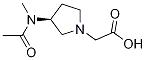 [(S)-3-(Acetyl-Methyl-aMino)-pyrrolidin-1-yl]-acetic acid Struktur