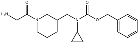 [1-(2-AMino-acetyl)-piperidin-3-ylMethyl]-cyclopropyl-carbaMic acid benzyl ester Struktur