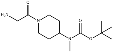 [1-(2-AMino-acetyl)-piperidin-4-yl]-Methyl-carbaMic acid tert-butyl ester Struktur