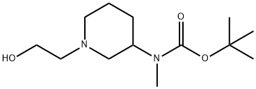 [1-(2-Hydroxy-ethyl)-piperidin-3-yl]-Methyl-carbaMic acid tert-butyl ester Struktur