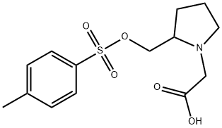 [2-(Toluene-4-sulfonyloxyMethyl)-pyrrolidin-1-yl]-acetic acid Struktur