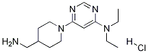 [6-(4-AMinoMethyl-piperidin-1-yl)-pyriMidin-4-yl]-diethyl-aMine hydrochloride Struktur