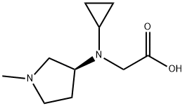 [Cyclopropyl-((S)-1-Methyl-pyrrolidin-3-yl)-aMino]-acetic acid Struktur