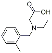 [Ethyl-(2-Methyl-benzyl)-aMino]-acetic acid Struktur