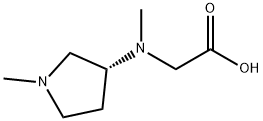 [Methyl-((R)-1-Methyl-pyrrolidin-3-yl)-aMino]-acetic acid Struktur