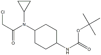 {4-[(2-Chloro-acetyl)-cyclopropyl-aMino]-cyclohexyl}-carbaMic acid tert-butyl ester Struktur