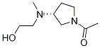 1-{(R)-3-[(2-Hydroxy-ethyl)-Methyl-aMino]-pyrrolidin-1-yl}-ethanone Struktur