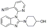 2-(2-(4-hydroxypiperidin-1-yl)-1H-benzo[d]iMidazol-1-yl)nicotinonitrile Struktur