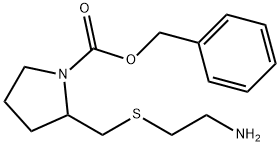 2-(2-AMino-ethylsulfanylMethyl)-pyrrolidine-1-carboxylic acid benzyl ester Struktur