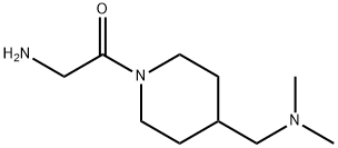 2-AMino-1-(4-diMethylaMinoMethyl-piperidin-1-yl)-ethanone Struktur