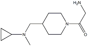 2-AMino-1-{4-[(cyclopropyl-Methyl-aMino)-Methyl]-piperidin-1-yl}-ethanone Struktur