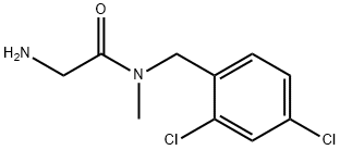 2-AMino-N-(2,4-dichloro-benzyl)-N-Methyl-acetaMide Struktur