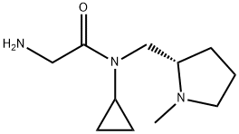 2-AMino-N-cyclopropyl-N-((S)-1-Methyl-pyrrolidin-2-ylMethyl)-acetaMide Struktur